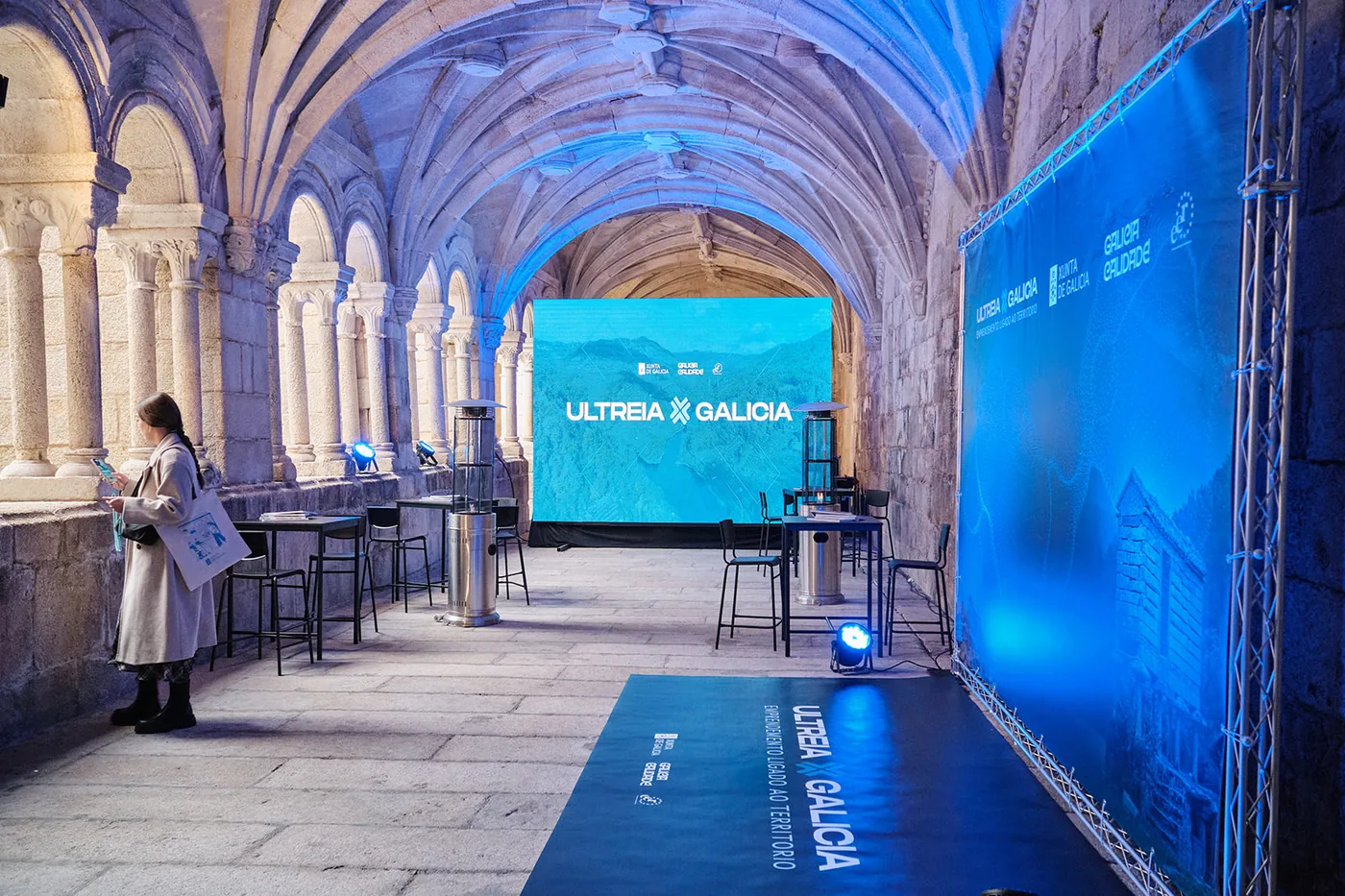 Congreso Ultreia Galicia en el Parador de Santo Estevo: pantallas LED y señalética